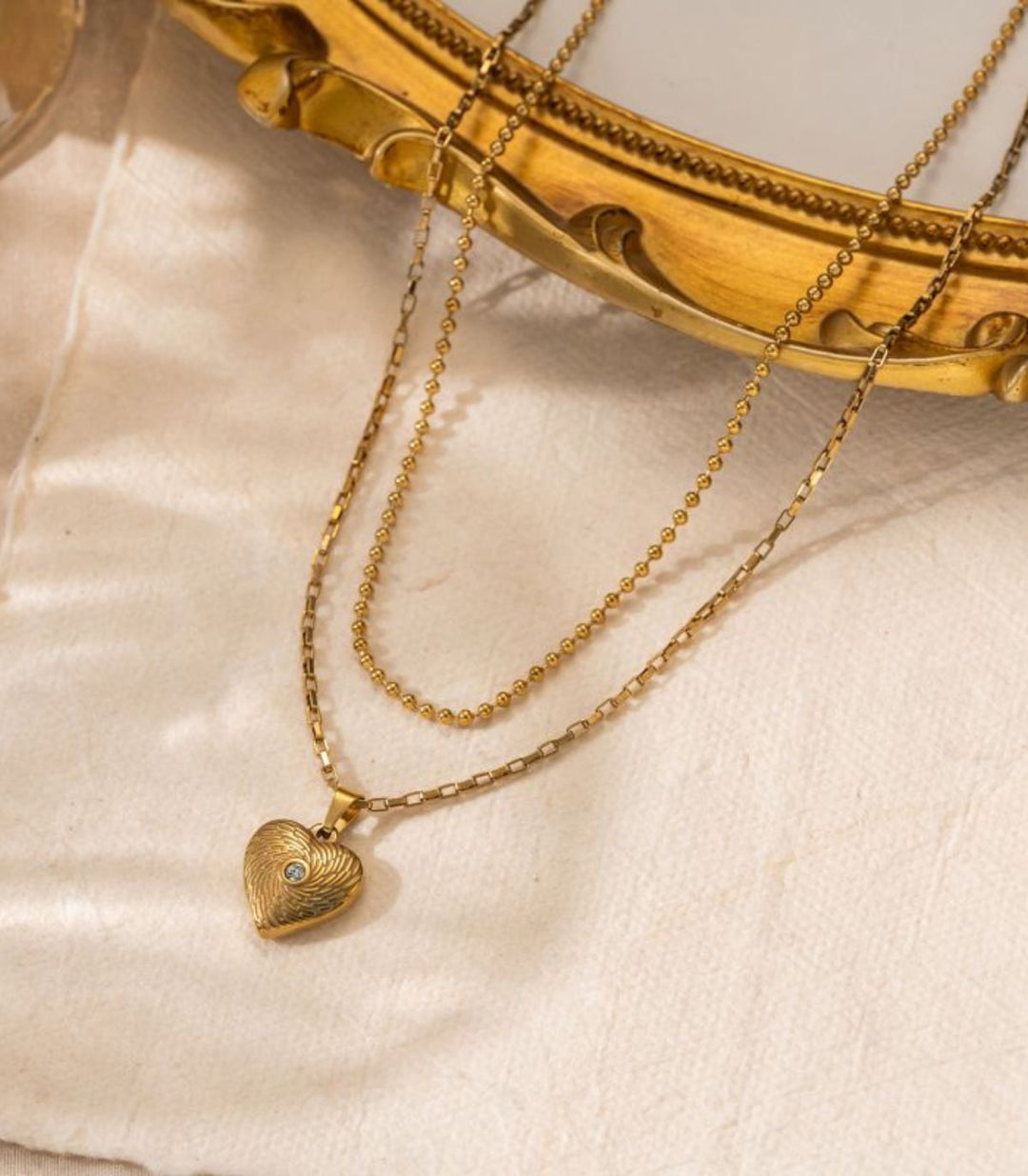 Collar Heart Double Layer