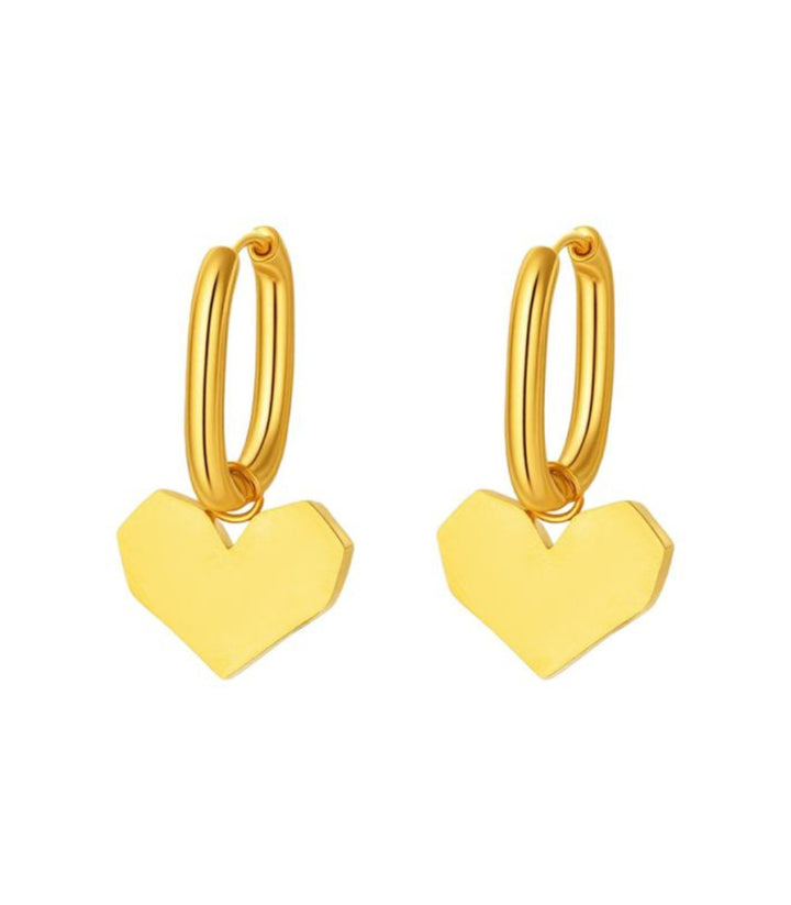 Aretes Corazón 18K