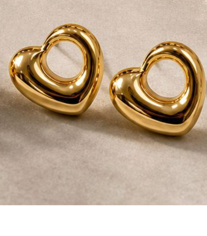 Aretes Heart Shaped