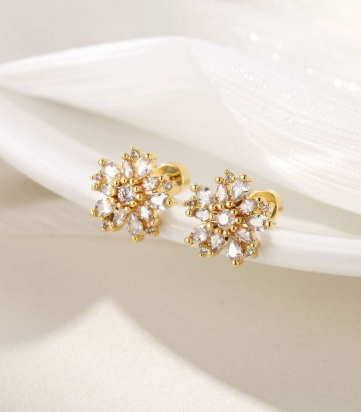 Aretes Snowflake Zirconias