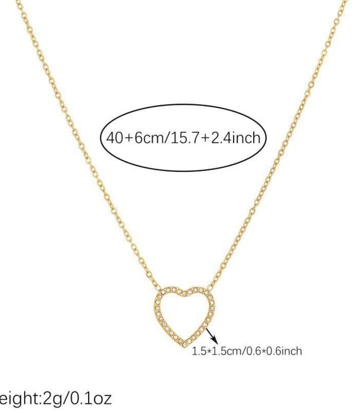 Collar Hollow Heart