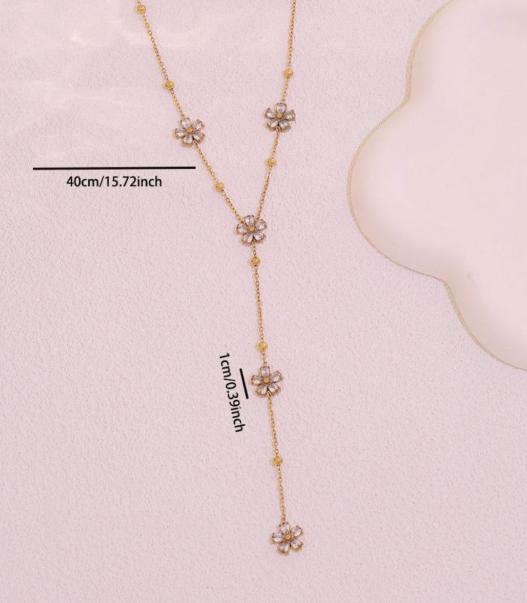 Collar Flower Tassel 18k