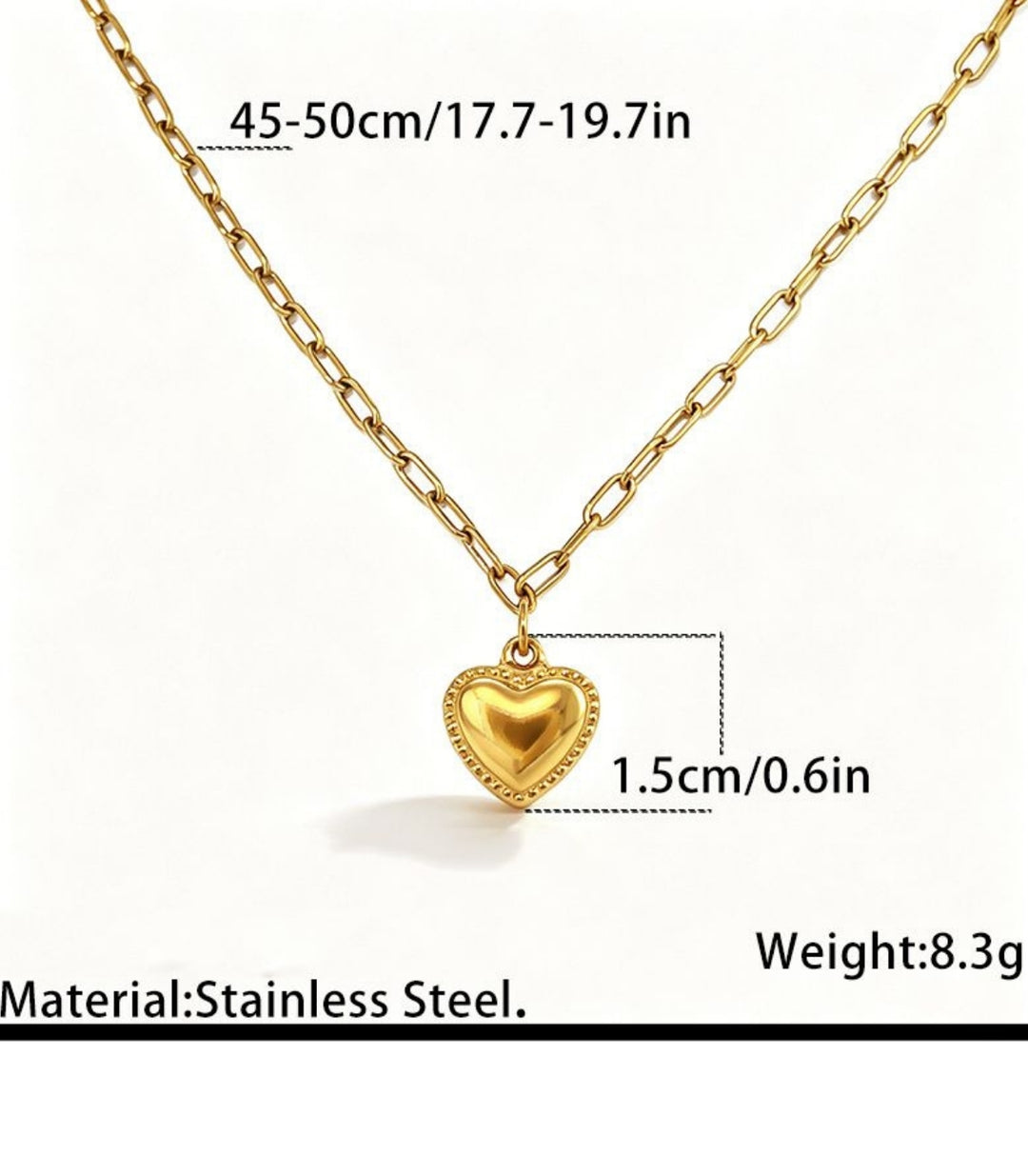 Collar Corazón Dorado