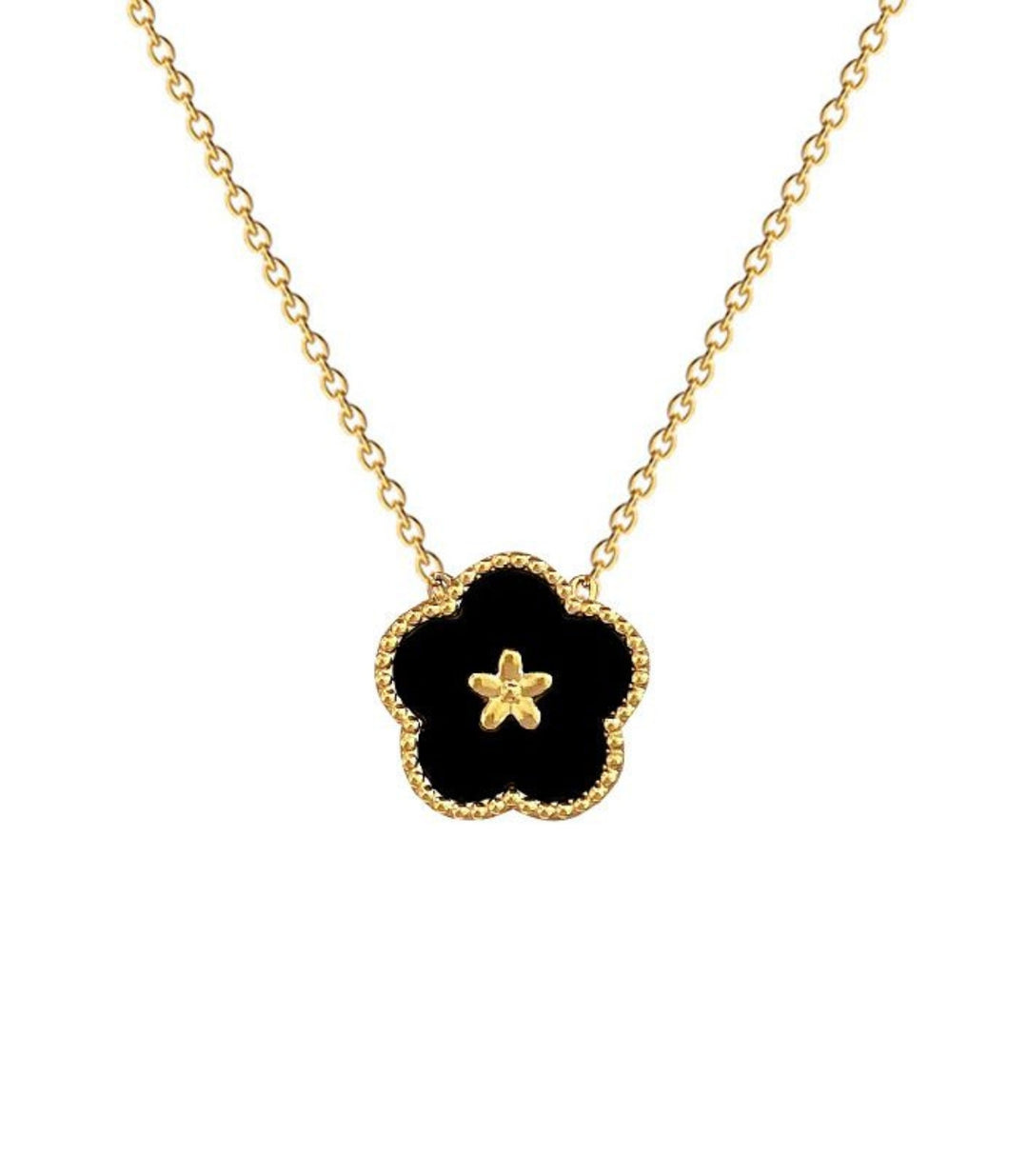 Collar Flor Negra