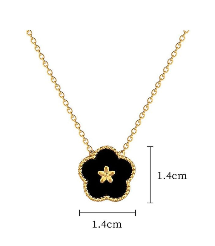 Collar Flor Negra