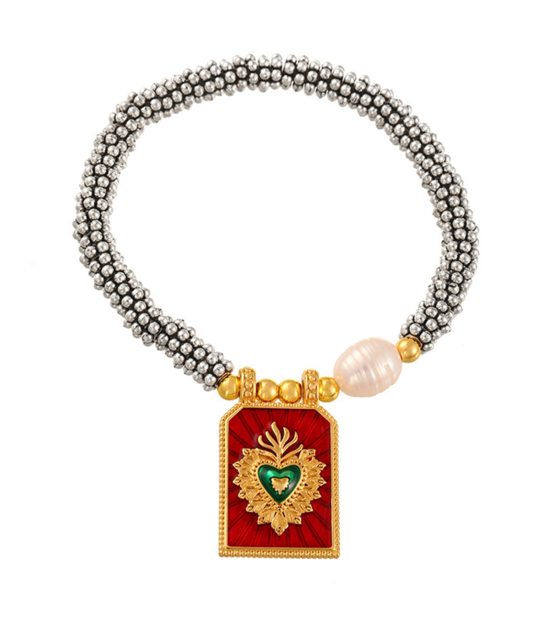 Brazalete red Square Heart