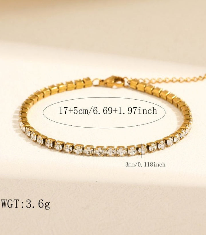 Brazalete Gold Full Diamond