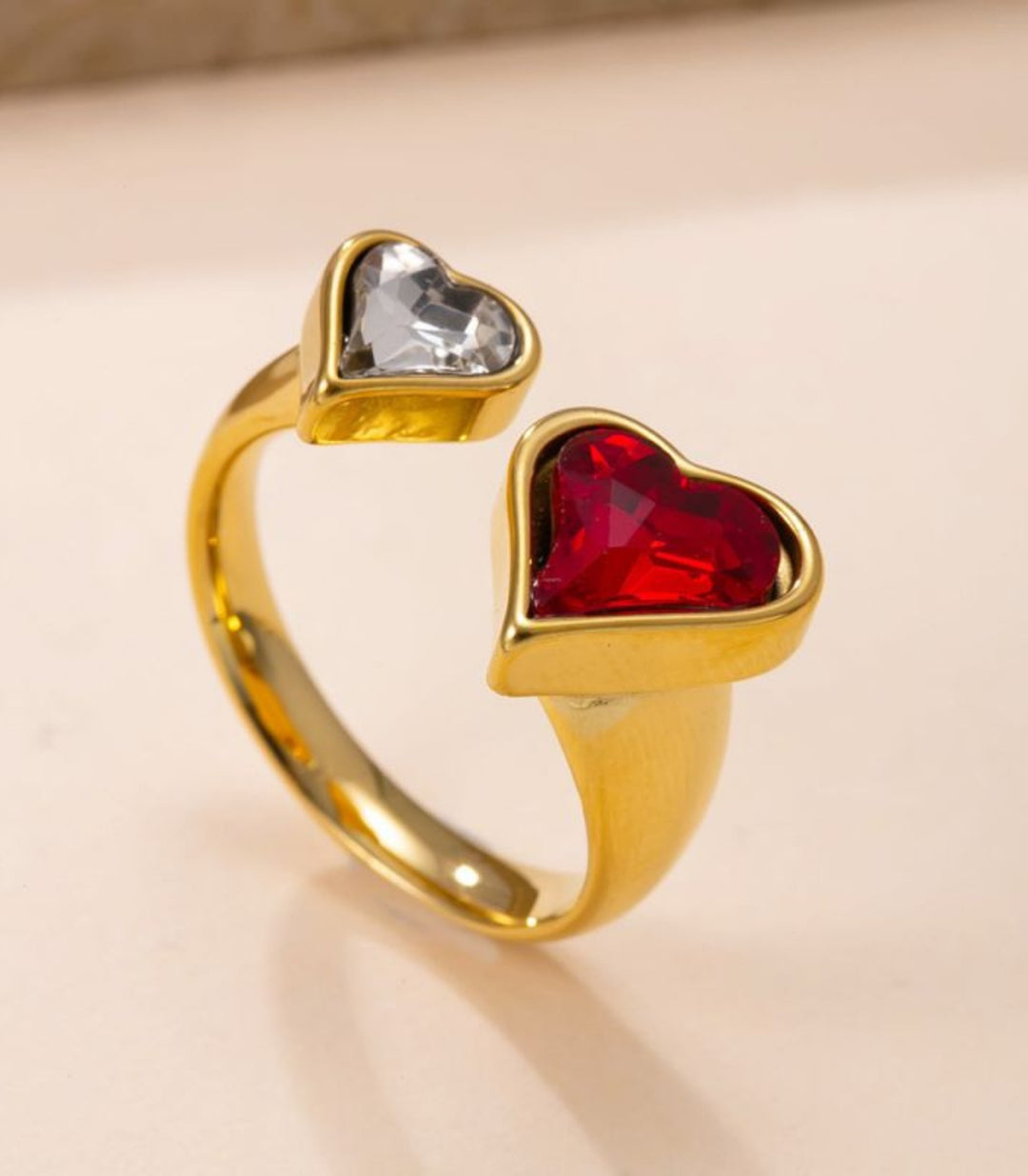 Anillo Heart Red Diamond