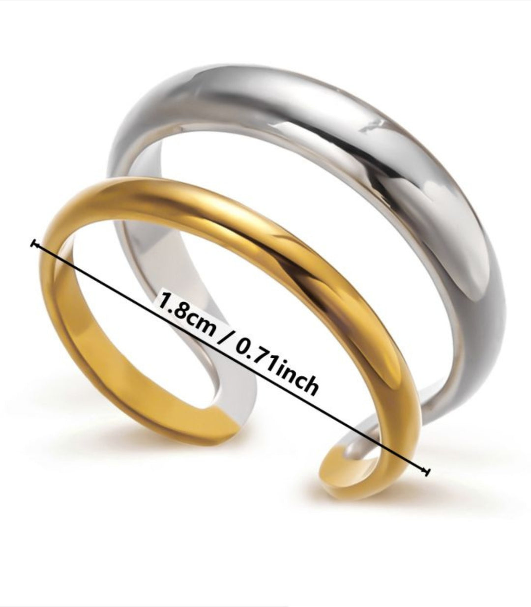 Anillo Bicolor Doble