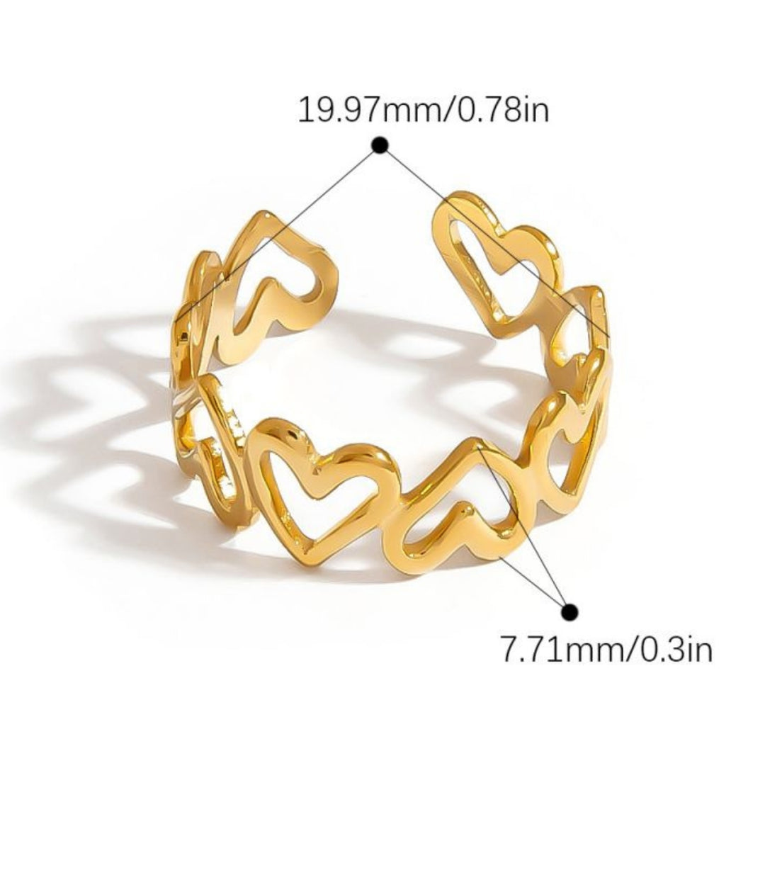Anillo Corazones