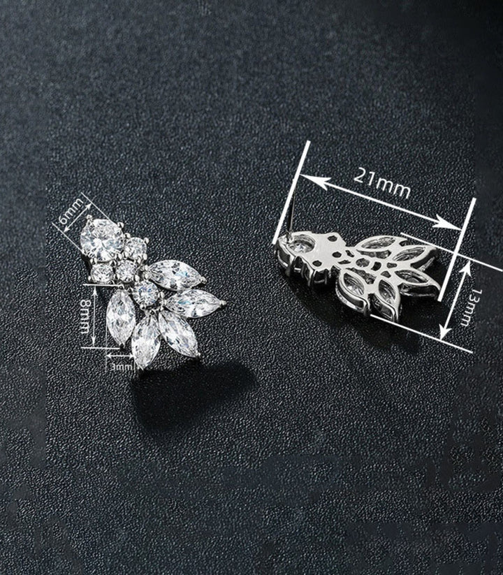 Aretes diamonds white