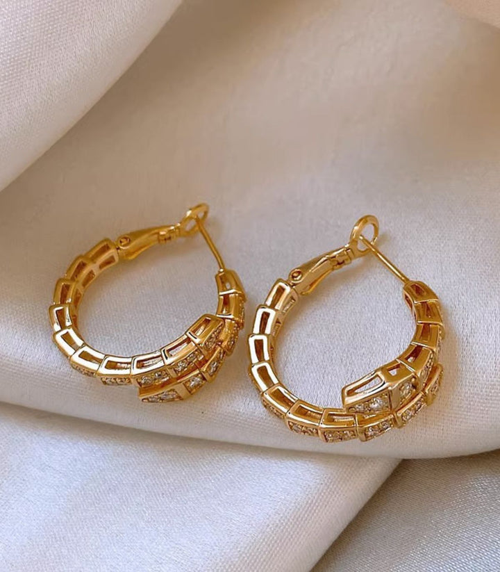 Aretes Gold Snake