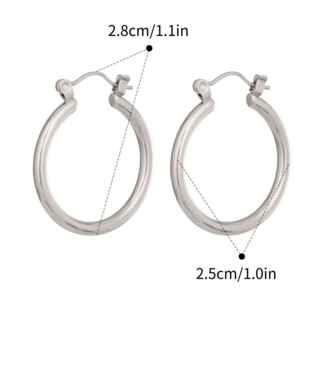 Aretes Silver Round