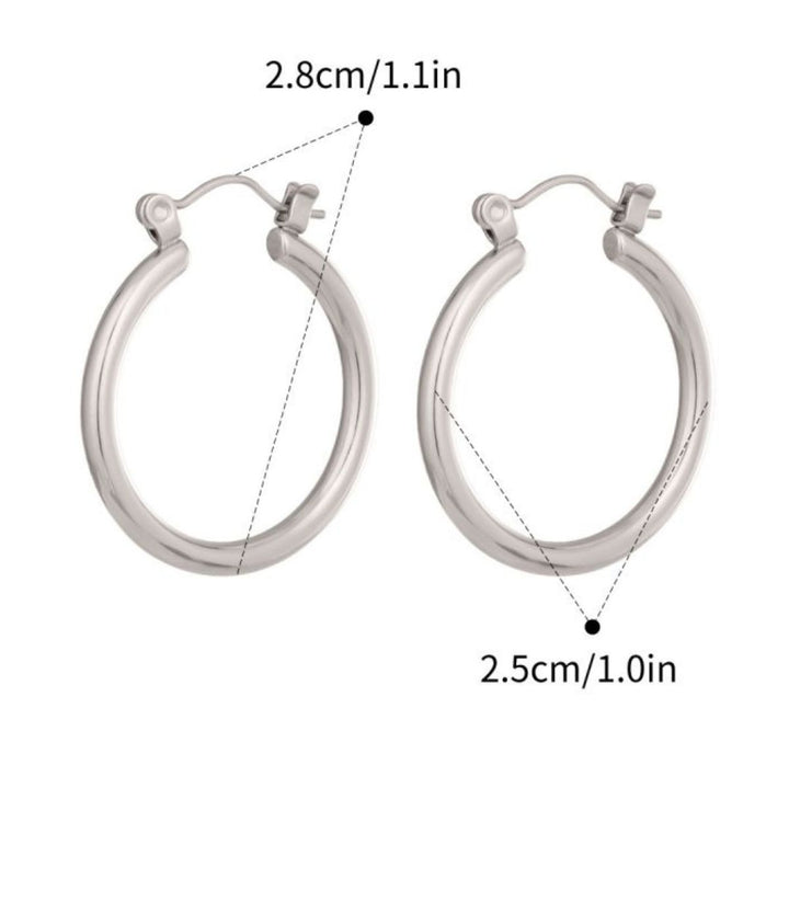 Aretes Silver Round