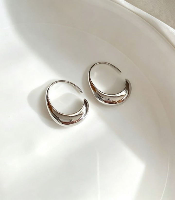 Aretes Silver Circle