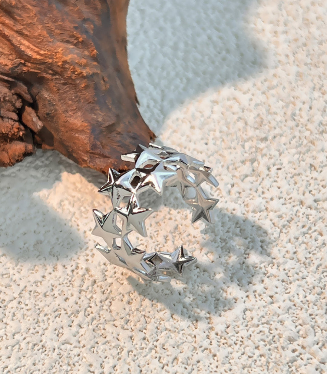 Anillo estrellas plata