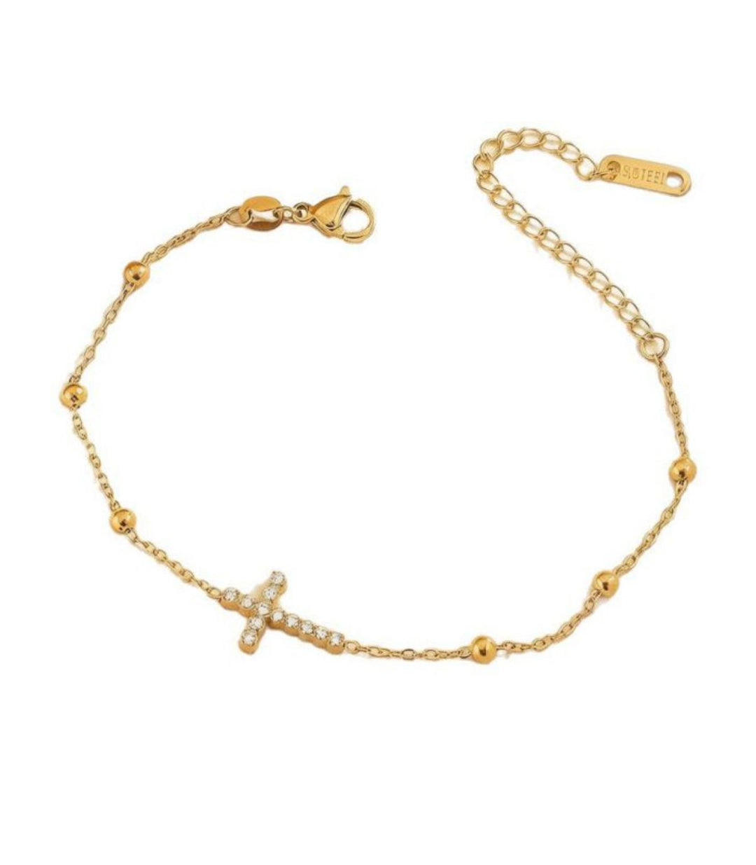 Tobillera Diamond Cross