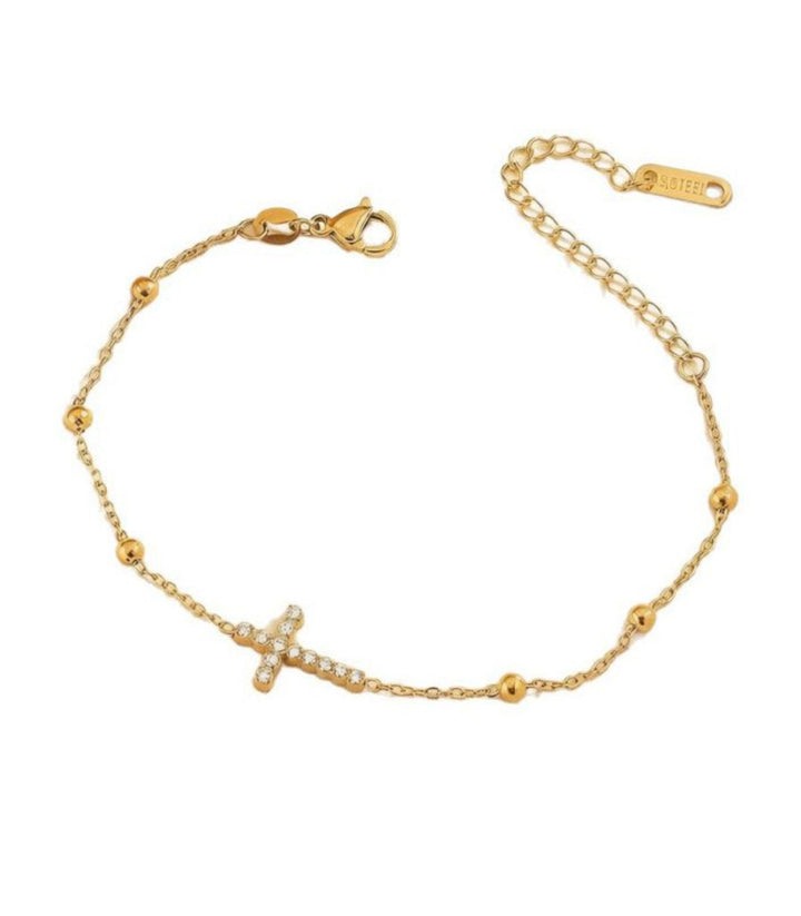 Tobillera Diamond Cross