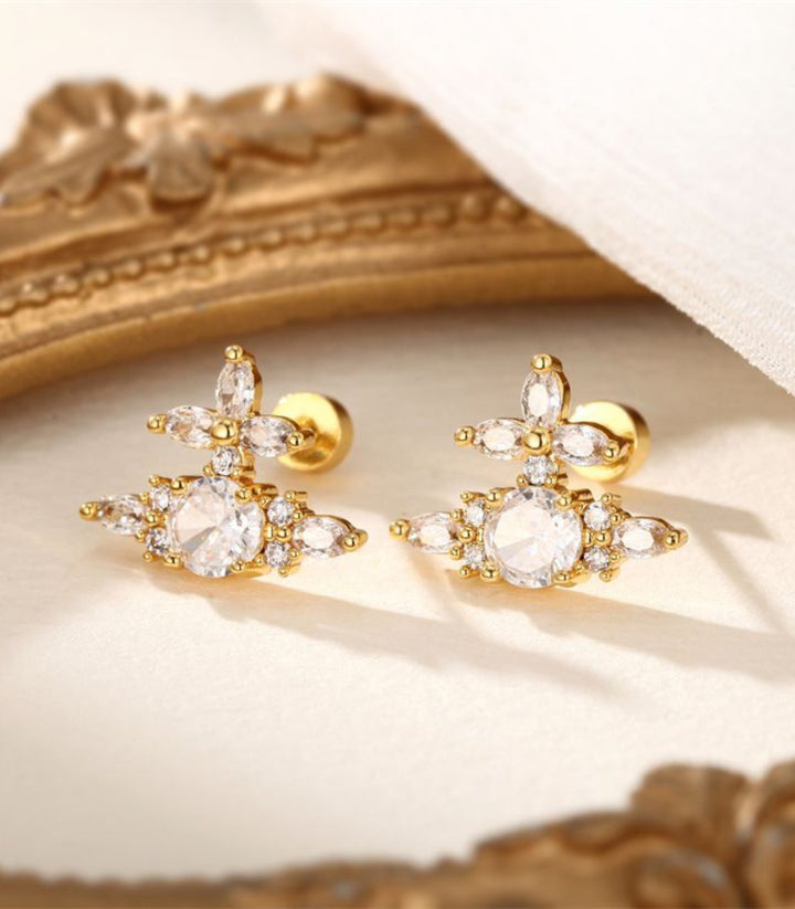 Aretes con zirconias