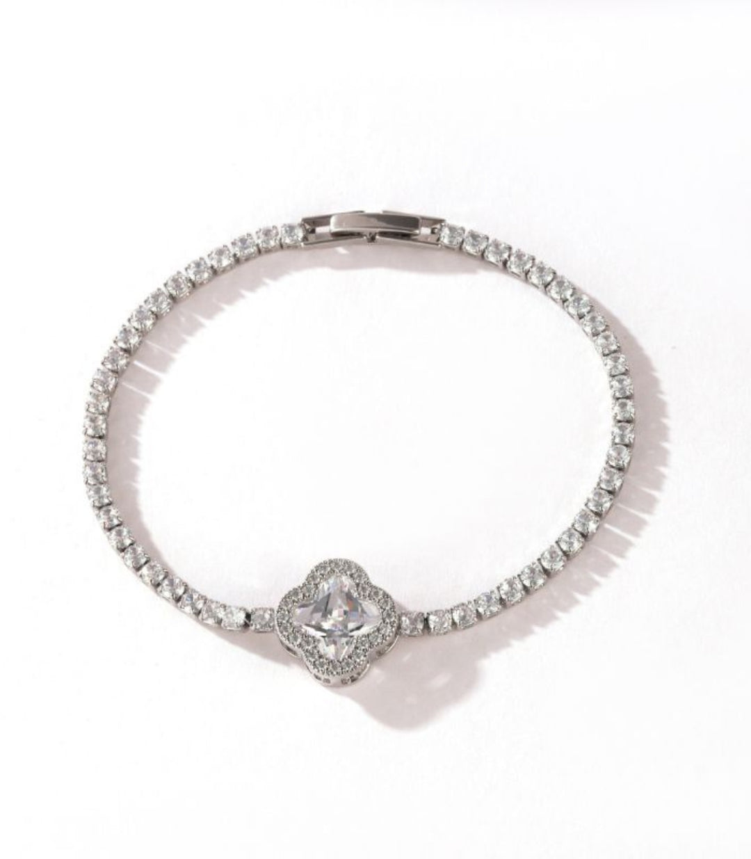 Brazalete Clover Plata