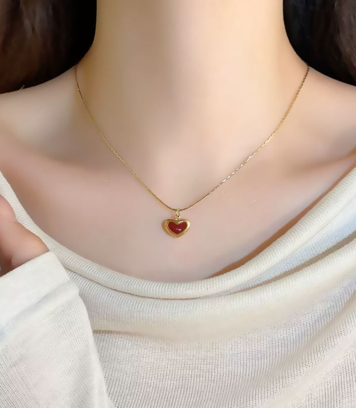 Collar Corazón Rojo