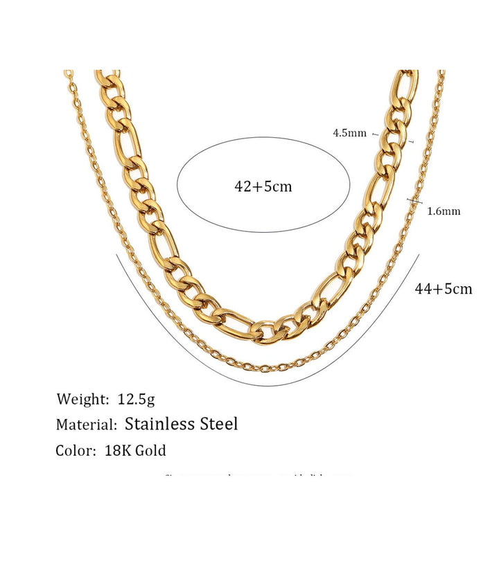 Collar Dorado Doble Layer