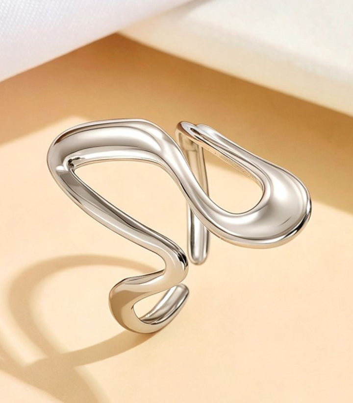 Anillo Geométrico Plata