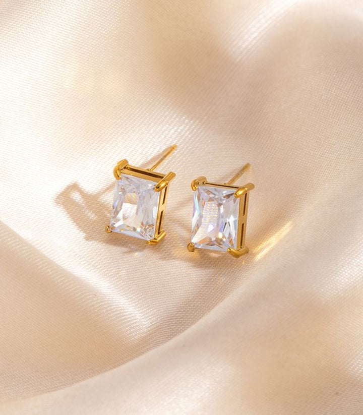 Aretes Zirconia Cuadro