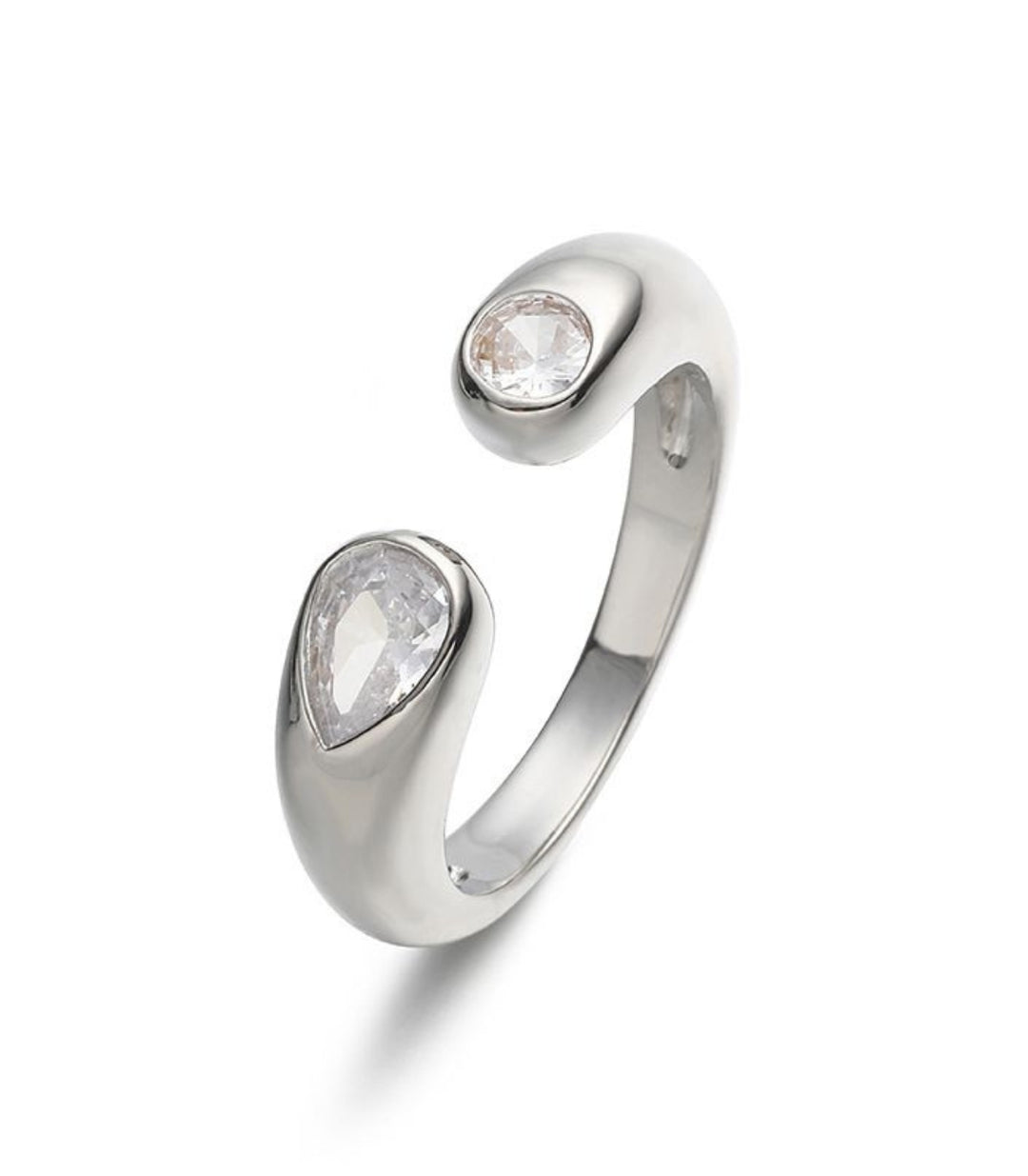 Anillo Plata con Zirconia