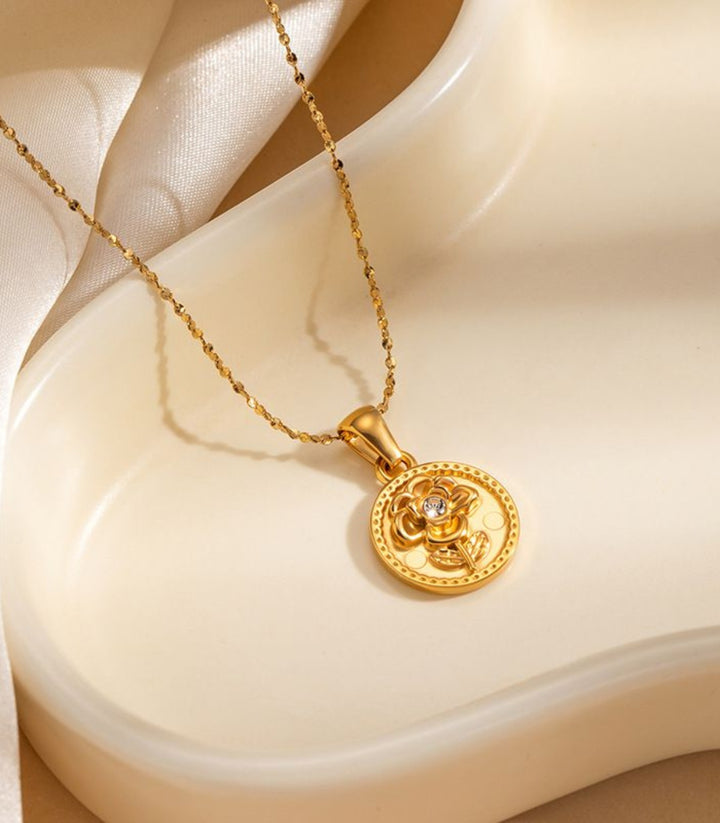 Collar Round Rose Zircon