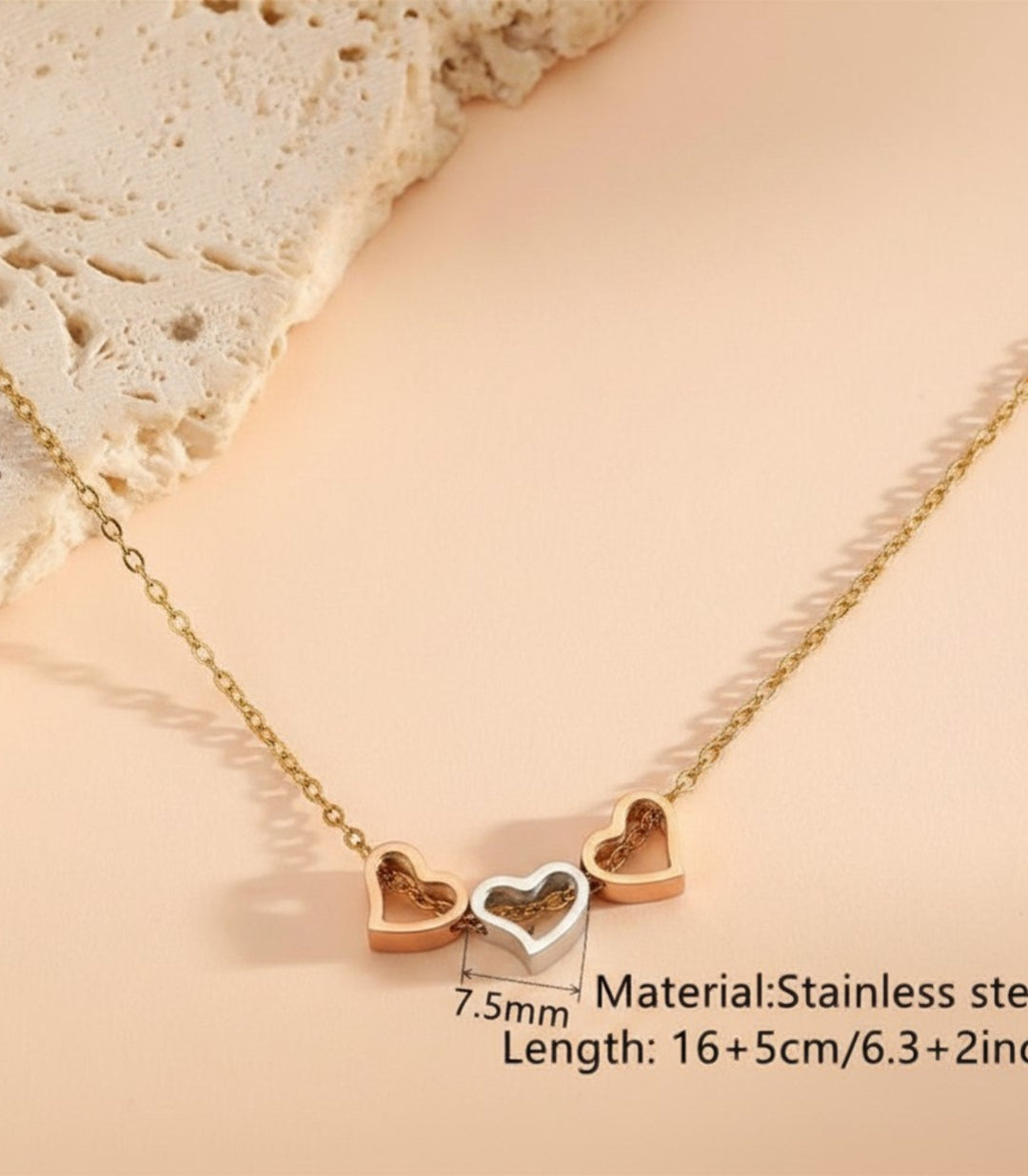 Collar 3 Corazones