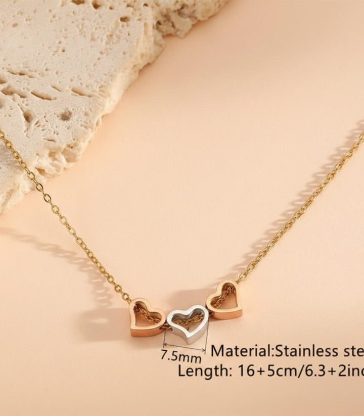 Collar 3 Corazones