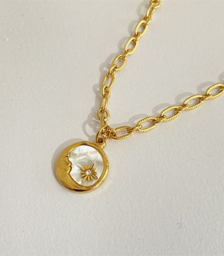 Collar Luna y Estrela 18K