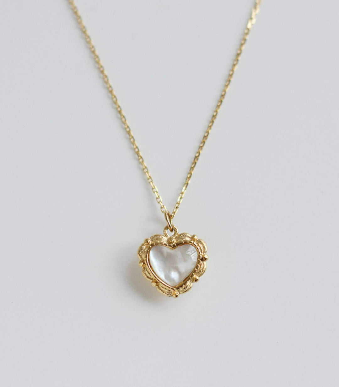 Collar Corazón Madre Perla