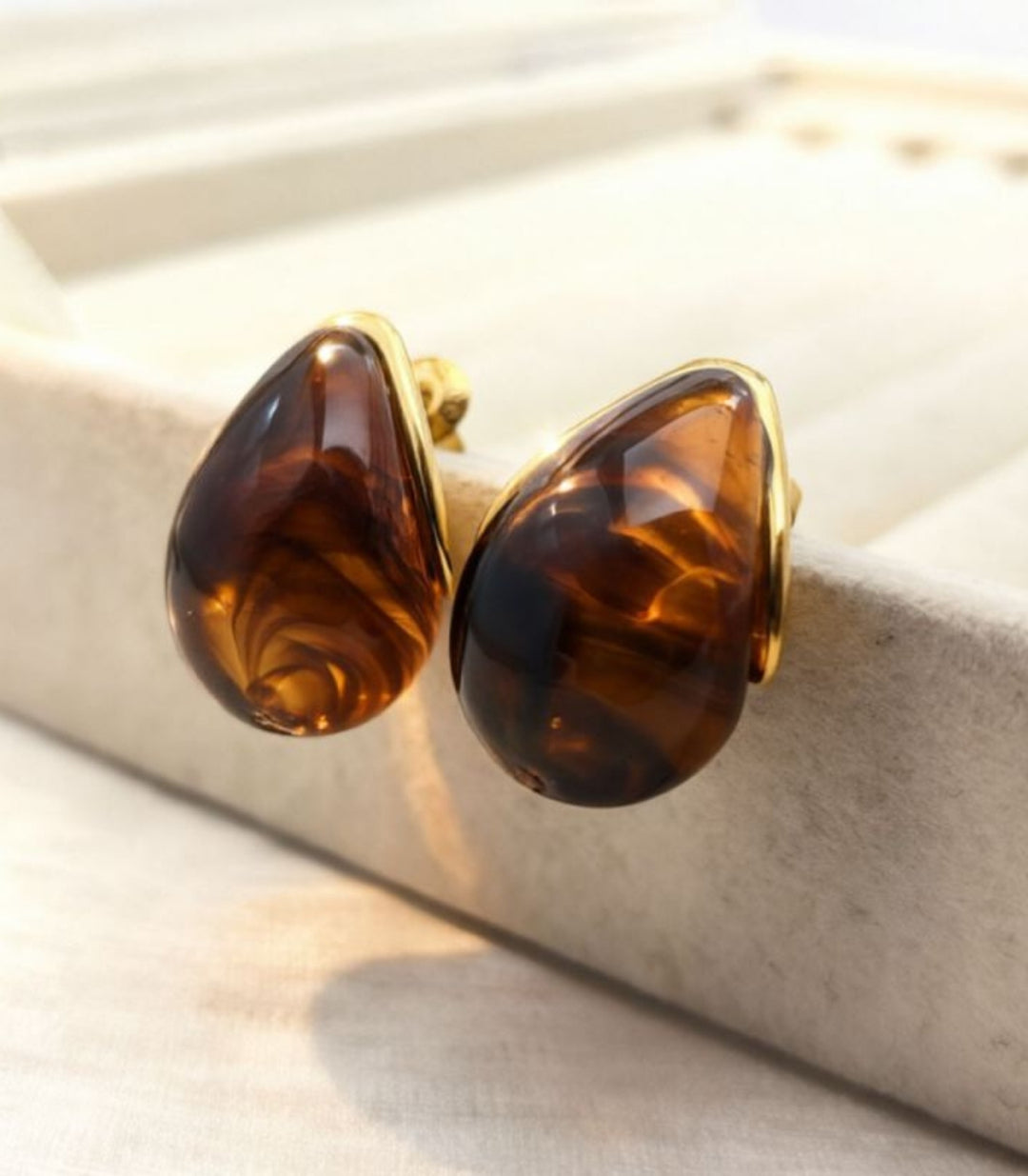 Aretes Amber Resina