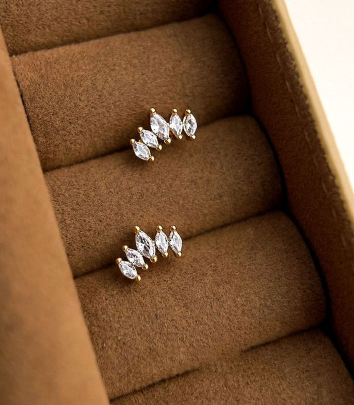 Aretes con zirconias