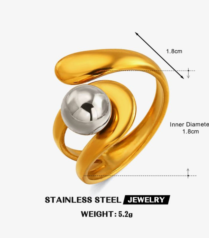 Anillo Bicolor Ball