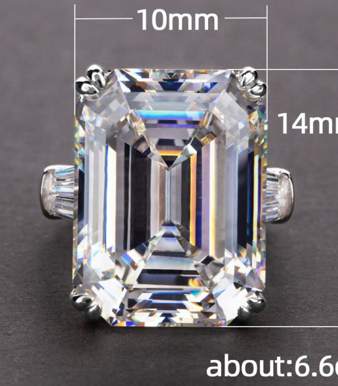 Anillo Zirconia Cristal # 7