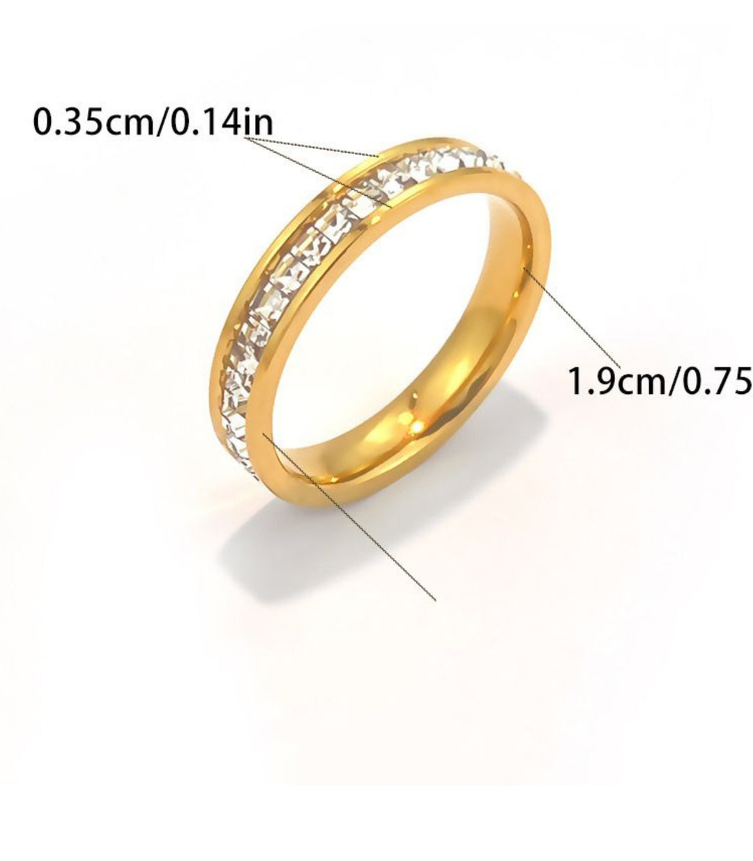 Anillo Gold Luxury Zirconias 18K 9