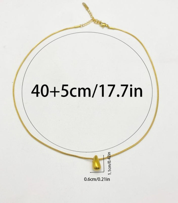Collar Mini Small Teardrop