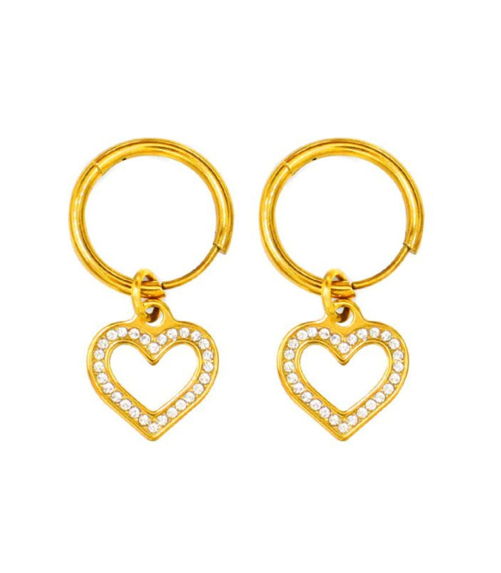 Aretes diamond heart