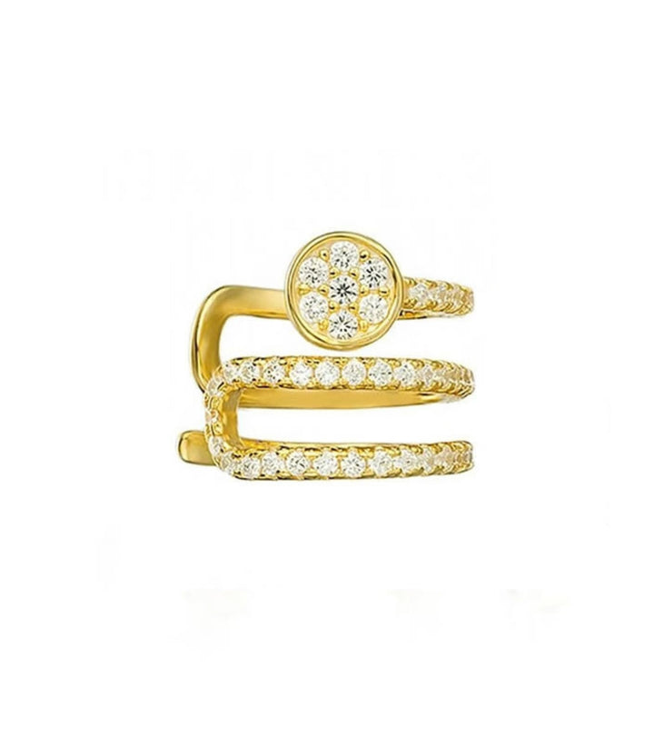 Arete gold S925 single diamond