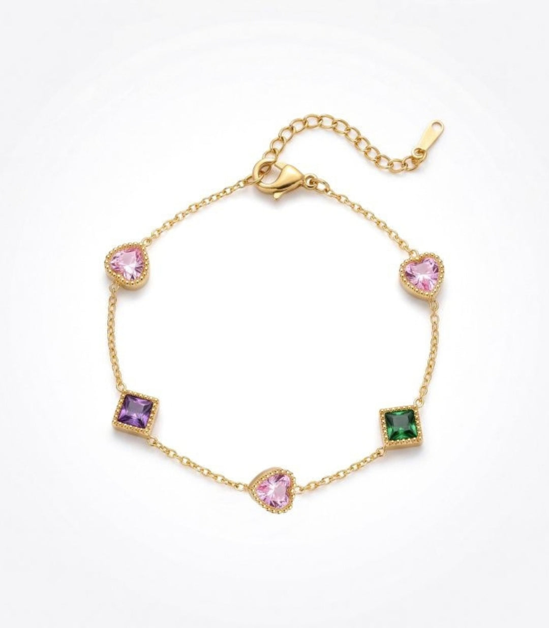 Brazalete Heart Cube Colored