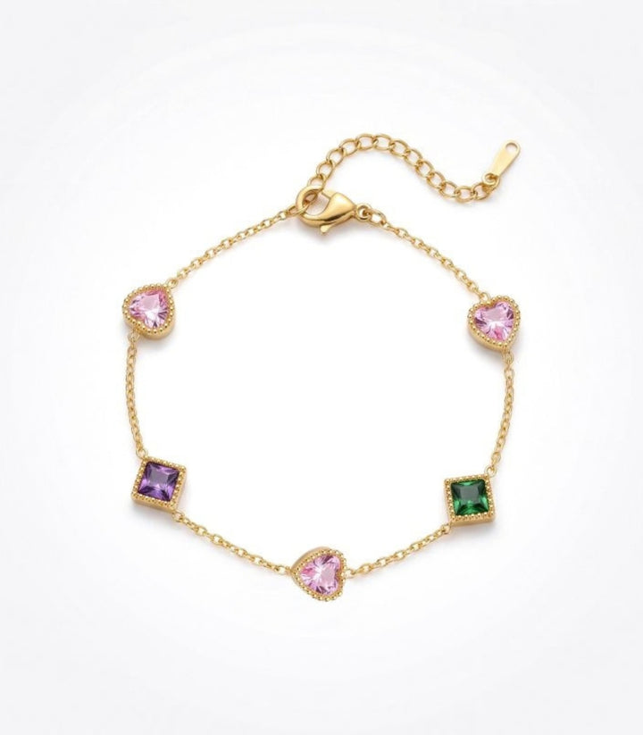 Brazalete Heart Cube Colored