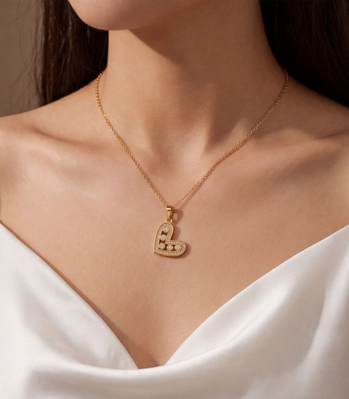 Collar Heart Beaded