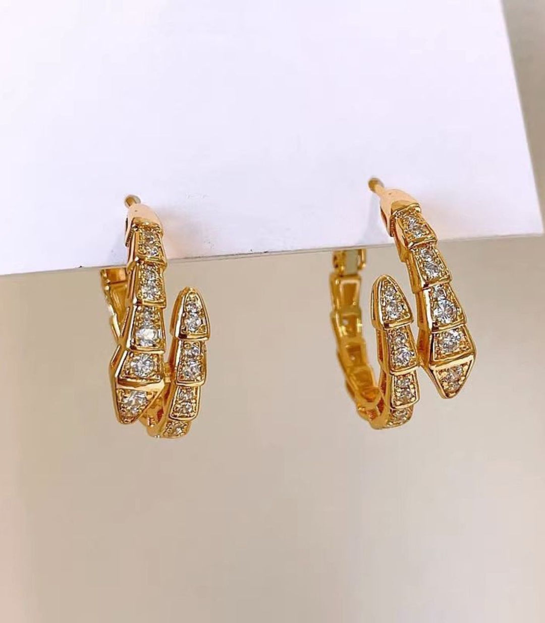 Aretes Gold Snake