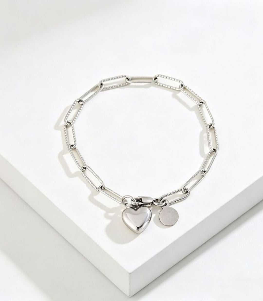 Brazalete Plata Corazón