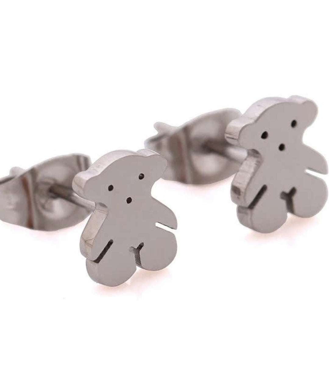 Aretes osito plata
