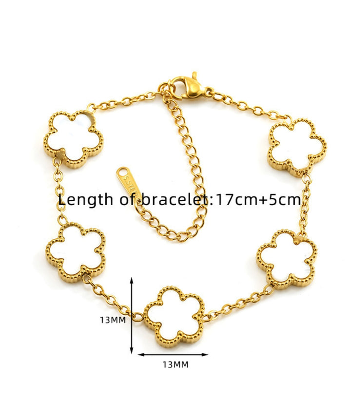 Brazalete Flores Blancas