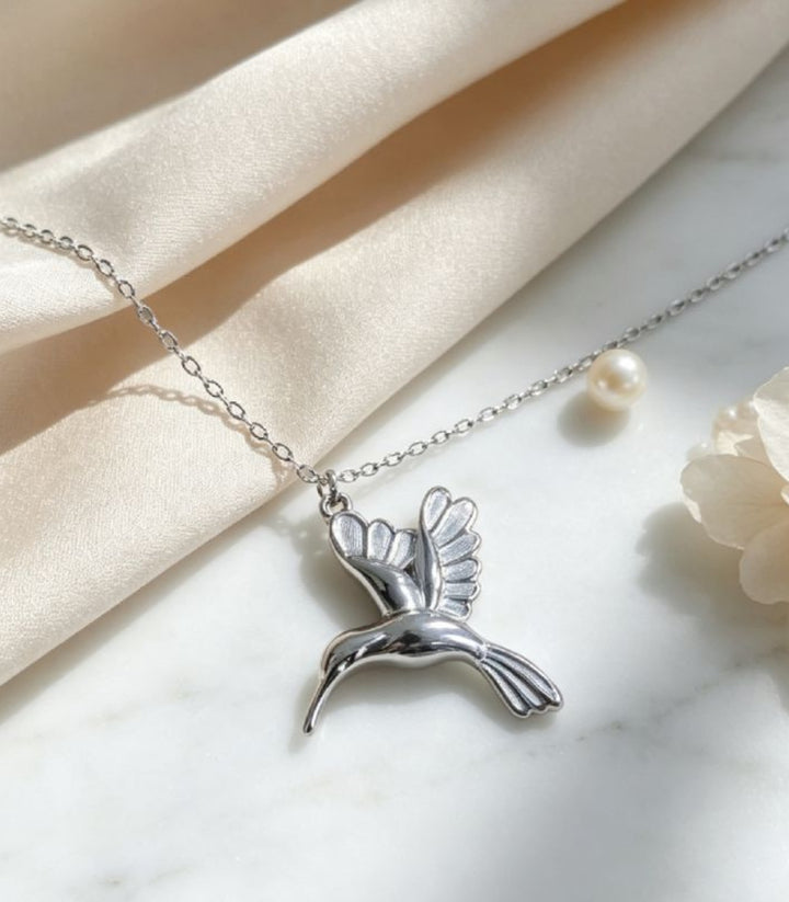 Collar Colibrí Plata
